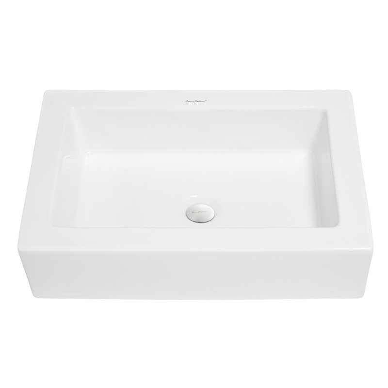 Voltaire Ceramic Rectangular Vessel Bathroom Sink & Reviews AllModern